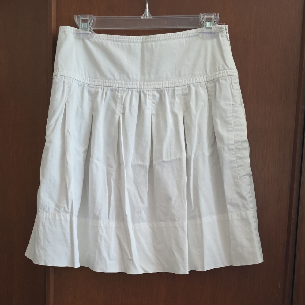 BCBGMaxAzria White A-Line Skirt